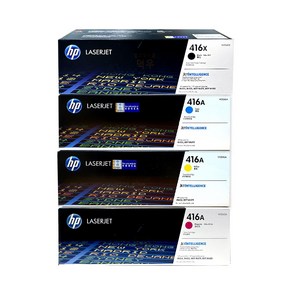 HP 416X+A 정품토너 4색세트 (대용량 검정+표준용량 컬러) M454dn M454dw M454nw, 1개