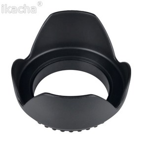 카메라 나사 마운트 55mm 렌즈 후드 꽃잎 CROWN 꽃잎 모양 소니 알파 A33 A35 A55 A57 A58 A65 w/ 18-55mm, 한개옵션0, 1개