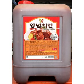 청우 첫맛 양념치킨소스 매운맛 10Kg 치킨양념 매운치킨양념 말통양념치킨소스, 10.- 청우 양념치킨소스 매운맛 10Kg, 1개