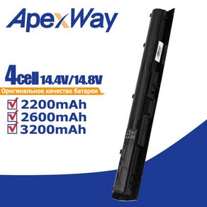 Apexway 노트북 배터리 K104 800049-001 HSTNN-DB6T N2L84AA TPN-Q158 스타워즈 스페셜 에디션 15-an005T, 02 3200 mAh, 1개