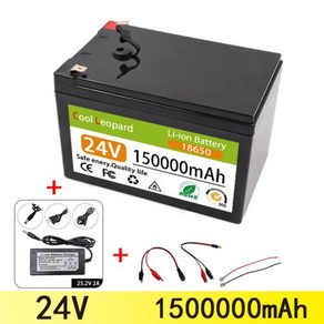 배터리팩 전기 자동차 리튬 이온 18650 배터리 팩 내장 BMS 70A 고전류 24V-25.2V 150Ah (660240)