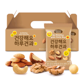 하루견과 건강해요 20봉 1세트, 400g, 1개