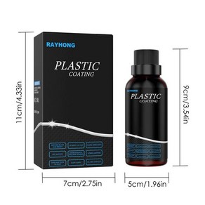 자동차 플라스틱 가죽 복원제 자동차 가죽 수리 리프레싱 키트 자동차 좌석용 범용 복원제, 01 Ca Plastics  Agent, 1개