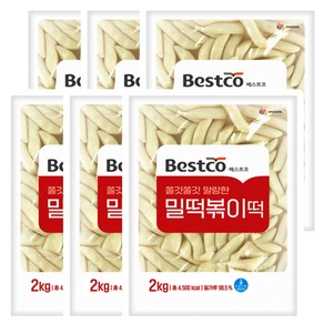 베스트코 밀떡볶이떡 2kg, 6개