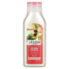 Jason Natual 스트롱 앤 헬시 호호바 플러스 캐스터 오일 샴푸 473ml(16fl oz), 473ml, 1개