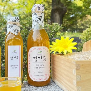 꼬내담농부 저온압착 중국산 참기름 350ml, 1개