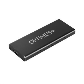 OPTIMUS+ NVMe M.2 to USB 3.1 Gen2 Enclosue 외장케이스, M.2 to USB3.1 Enclosue(케이스 만), 1개