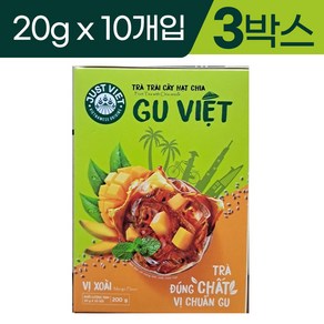 베트남 구비엣 치아씨드 망고 아이스티 200g x 3박스 과일차 다낭 롯데마트 나트랑