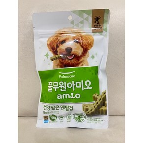 풀무원 강아지 아미오 건강담은 덴탈껌 그린, 100g, 10개