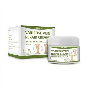 petitcomo Vaicose Veins Ceam 정맥류 크림 연고 지렁이 다리에 핏줄이, 2개, 50g