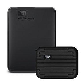 WD Elements Portable 휴대용 외장하드 + 파우치