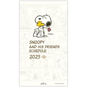 2025 홀마크 스누피 다이어리 월간 슬림 플래너 Snoopy and Hug