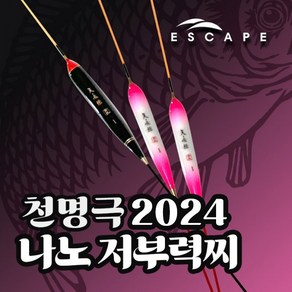 [이스케이프] 2024 천명극 나노 저부력찌, (2호40cm), 1개, 핑크