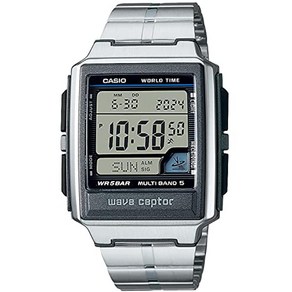 WAVE CEPTOR [CASIO] WATK SCEPTER RADE CLOCK SUPER ILLUMINATOR 유형 (높은 밝기 LED 조명) WV-59RD-1AJF 남성 실버