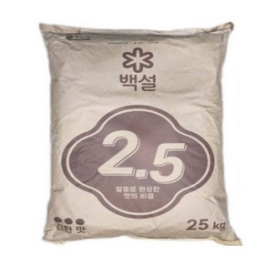 핵산 2.5 25kg 백설 고복합 조미료 발효 인도 MSG 업소용 식재료 가정용 요리재료 식당용 식자재, 1개