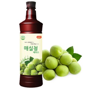 광야 음료 매실 베이스 970ml x 1개, 4개