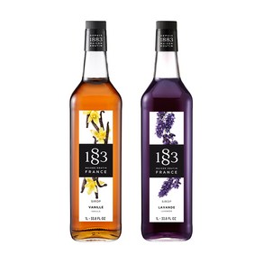 1883 바닐라 시럽 1000ml+1883 라벤더 시럽 1000ml, 1L, 2개