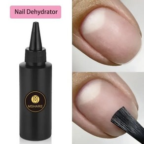 MSHARE 광택 반영구 탑 코트 닦지 않는 네일 젤 스티커 없는 하드 100ml, [12] Nail Dehytato, 1개