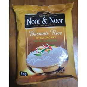 NOOR&NOOR 바스마티 찐쌀 1kg Basmati Rise, 1개