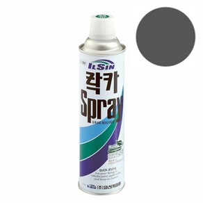 일신 락카 스프레이 진회색 420ml, 1개