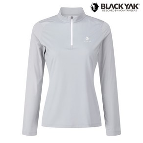 블랙야크 [ BLACK YAK ] 초냉감 원사의 시원함을 느낄 수 있는 여름용 집업 긴팔티 여성 아이스프레쉬 집업 긴팔티 ML ZTMU