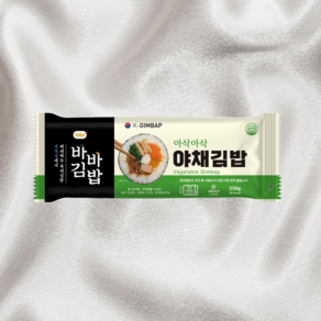 바바김밥 야채김밥 아이간식 간편식사, 230g, 3개