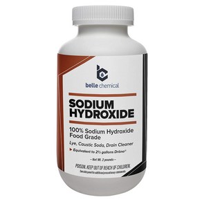 Sodium Hydoxide - Pue - Food Gade (Caustic Soda Lye) (2 Pound Ja) 수산화 나트륨-순수-식품 등급 (가성 소다 Lye), 910g, 1개