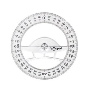 제도용자 원형 360도 각도기 12cm 측정기 눈금자