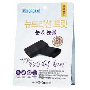 포켄스 강아지 뉴트리션 트릿 영양제, 눈물개선/눈건강, 240g, 2개