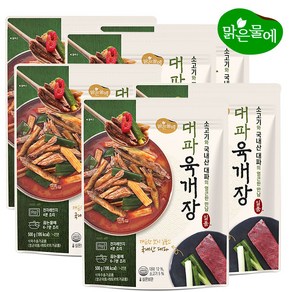 맑은물에 대파육개장 500g, 3개