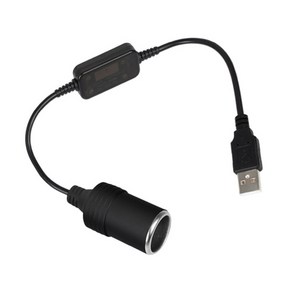 차량용시가잭 시가잭충전기 차량용고속충전기 차량용 usb 라이터 어댑터 ca convete 5v usb male to 궐련 라이터 소켓 여성 12v fo dv, 01, 1개