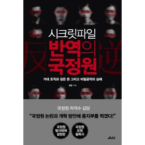 시크릿파일 반역의 국정원:거대 조직과 검은 돈 그리고 비밀공작의 실체, 메디치미디어, 김당