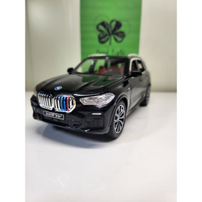 1:24 다이캐스트 모형 다이케스트 비엠더블유 BMW X5 SUV 완구 미니어쳐 피규어 자동차 장난감, 검정색, 1개