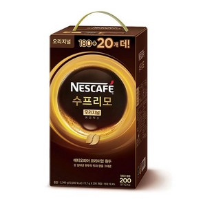 네스카페 수프리모 커피믹스 11.7g 180+20T 네슬레, 2.34kg, 200개입, 1개