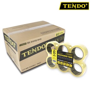 [TENDO 신제품] 텐도 경포장용 아크릴 테이프 1박스 48mm X 50m (50+10개입)