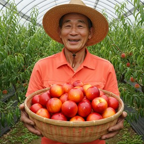 [명인의 맛] 신비복숭아 2주한정 100박스 초특가, 1개, 2kg(로얄과)