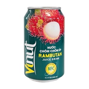 베트남 Vinut 비누트 람부탄 쥬스 330ml / 과즙음료 VIETNAM RAMBUTAN JUICE, 1개