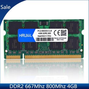 노트북 메모리 테스트 램 DDR2 4GB 667Mhz 800Mhz PC2-5300 Som Dd2 4G 667 800