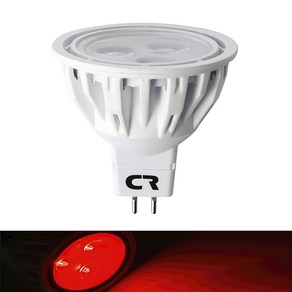 칼라 LED MR16 12V 4W 할로겐램프 적색 CR할로겐 전구, 기타색, 1개