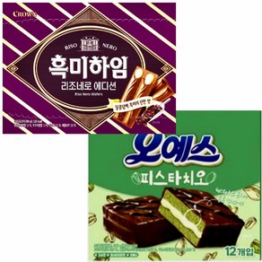 해태 오예스 피스타치오 +크라운 흑미하임 리조네로에디션, 284g, 1개