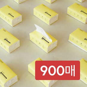 럭스리브 뽑아쓰는 키친타올 먼지없는 3겹 무표백 100매x9팩, 1세트, 900매