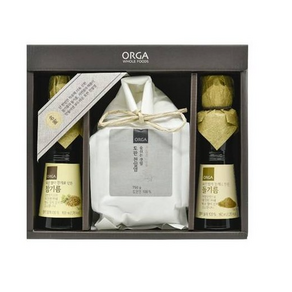 ORGA 고급 참기름 선물세트 9호 (1box) 엄마가좋아하는 명절선물 좋은 재료로만든 고급set, 1세트