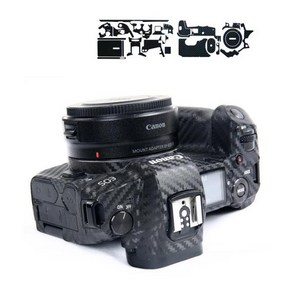 스크래치 방지 카메라 바디 탄소 섬유 필름 캐논 EOS R R3 R5 R5C R6 RP R7 R8 R10 M50 MakII M6II 보호, [11] Fo EOS 5DII