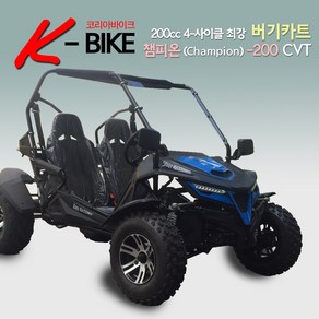 코리아바이크 치타200 신형 고출력 200cc 버기카트 버기카 사발이 ATV 밸런스샤프트 최신엔진 국내완조립 당일배송, 기본윙카울, 기본오픈, 화이트(힌색+검정)