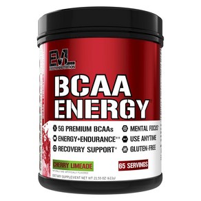 EVLUTIONNUTRITION BCAA 에너지 체리 라임에이드, 1개, 611g