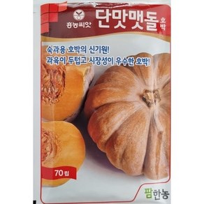 단맛맷돌호박 70립 맛좋은 숙과형 호박 흥농, 1개