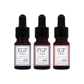 맑을담 EGF FGF IGF 10ppm 3종세트 10ml 앰플 원액