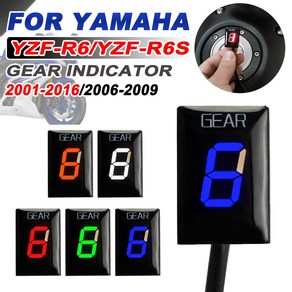 Yamaha YZF R6S 2006-2009 용 기어 표시기 디스플레이 미터 2001 YZFR6 R6 2013-2014 2015 2016 오토바이 액세서리