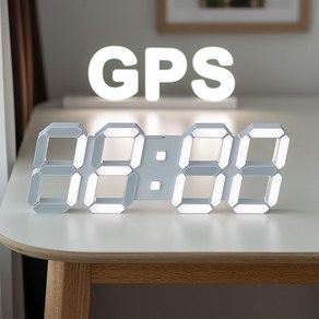 국산 플라이토 위성 GPS LED 벽시계 38cm 숫자 인테리어 병원, 화이트