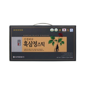 진생베리 흑삼정 스틱 90포 1 350ml (15ml x 90포) [원산지 : 국산] 1박스, 1개, 1.35L